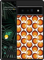 Pixel 6 Pro Hardcase hoesje 70s Oranje - Designed by Cazy