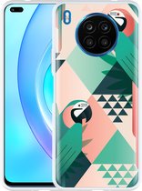 Honor 50 Lite Hoesje Exotic Trendy Parrots - Designed by Cazy