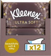 Kleenex - Ultra Doux - Boîte discount - 12 pièces