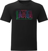 T-Shirt - Casual T-Shirt - Gamer Gear - Gamer Wear - Fun T-Shirt - Fun Tekst - Lifestyle T-Shirt - Gaming - Gamer - Hardcore Gamer - Zwart - Maat M