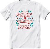 My Heart Is You - Valentijn T-Shirt | Grappig Valentijnsdag Cadeautje voor Hem en Haar | Dames - Heren - Unisex | Kleding Cadeau | - Wit - 3XL