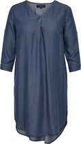Only Carmakoma Carsema Jurk Blauw/ denim Maat 52