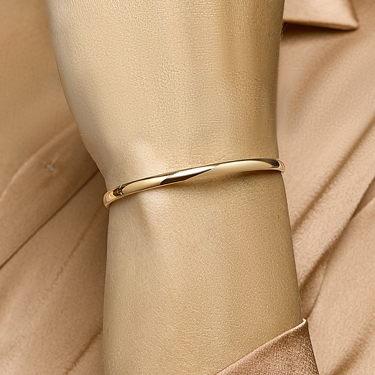 Bangle Scharnier Massief Ovale Buis 4,0 Mm