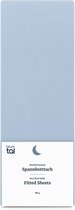 Blumtal Hoeslaken - Microfiber Hoeslakens - 90 x 200 x 30cm - Katoen - Lichtblauw