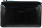 Piquadro Blue Square Smartphone Clutch With Removable Strap Black