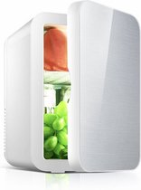 Luxe Mini Koelkast - 6 Liter - Zilveren Glazen Deur - Labirent® - Mini Beauty Fridge - (Skincare, Medicijnen, Eten, Drinken) Modern