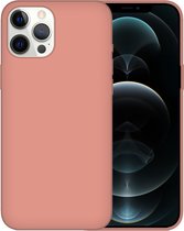 iPhone 8 Case Hoesje Siliconen Back Cover - Apple iPhone 8 - Zalmroze