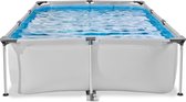 EXIT Soft Grey zwembad 300x200x65cm met filterpomp - grijs