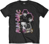 Run DMC Heren Tshirt -S- Hollis Queens Homage Zwart