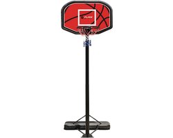 Pure2improve Portable Basketbalpaal - Zwart / Rood | Maat: UNI