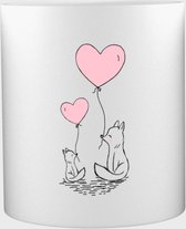 Akyol - Honden Mok met opdruk Liefdes Mok gepersonaliseerd- Valentijn cadeautje voor hem - Valentijn cadeautje voor haar - Valentijnsdag cadeau - Valentijn cadeautje love - Valenti