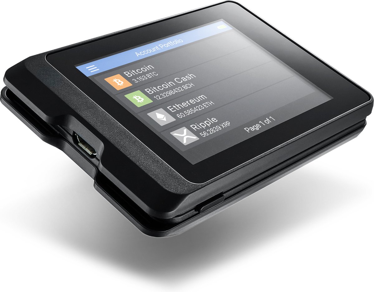 SecuX W10 - Hardware wallet - Bitcoin - Crypto - Geschikt voor Ledger Nano S / X en Trezor - SecuX Technology Inc.
