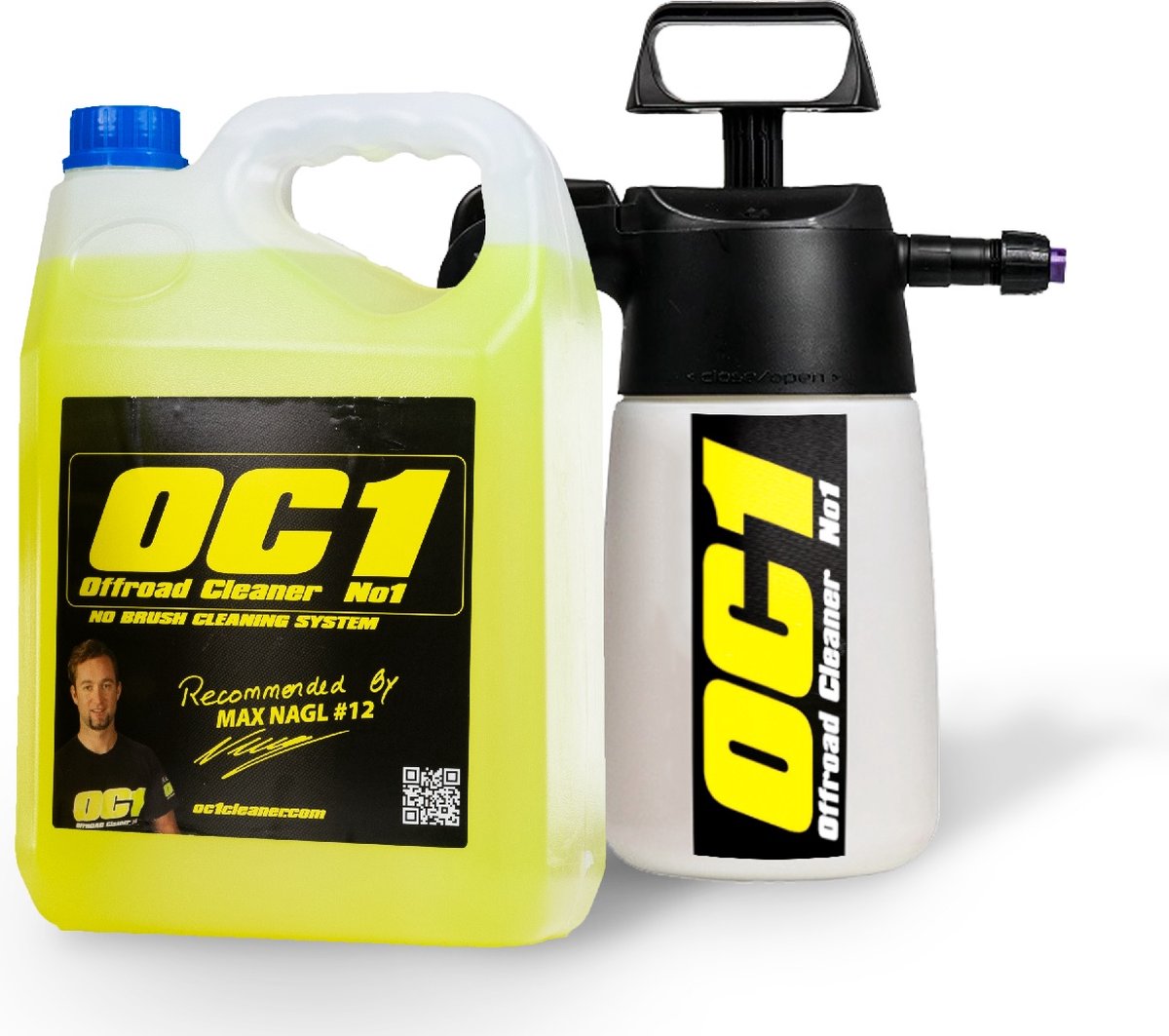 OC1 Cleaner Sprayer Set - 5 liter schoonmaakmiddel met Foamer - Maakt eenvoudig motor schoonmaken mogelijk - geen agressieve stoffen - eenvoudig aanbrengen van schoonmaakmiddel - dikke schuimlaag zorgt voor perfecte reiniging alle oppervlakken - OC1