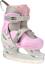 Nils Extreme - Hockey schaatsen verstelbaar: 30 - 33 Kleur: wit/roze