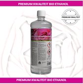 biobranderhaard | fles bio ethanol met zachte rozengeur| Premium bio - ethanol | 1 liter | premium kwaliteit Bio ethanol| | bio ethanolhaard vulling | sfeerhaarden bio ethanol | sf