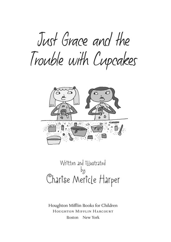 Just Grace and the Trouble with Cupcakes - cover