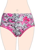 Dames slips Fine Woman 3 pack bloem roze L