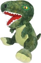 T-Rex Dinosaurus Pluche Knuffel (Groen) 30 cm | Jurassic World Plush Toy | Speelgoed knuffeldier voor kinderen jongens meisjes | Dino Draak Dragon Draken Dinosaurussen