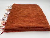 Omslagdoek Nepal - oranje rood - sjaal