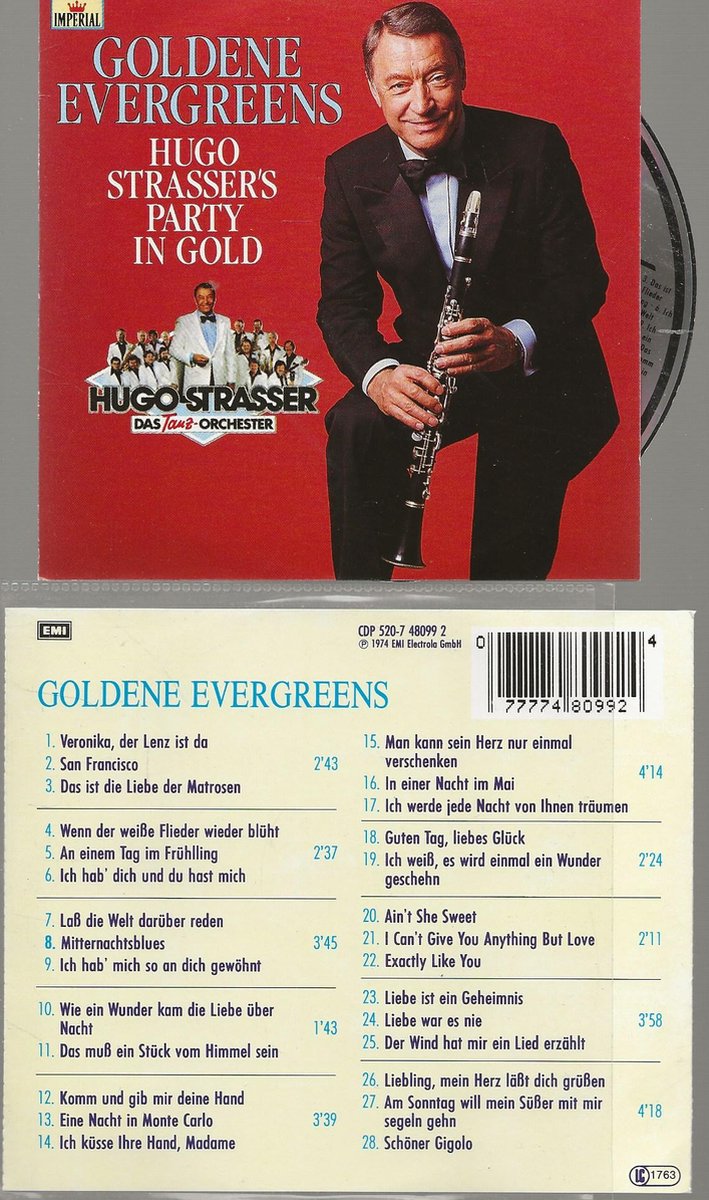 GOLDENE EVERGREENS - HUGO STRASSER ORRCHESTER