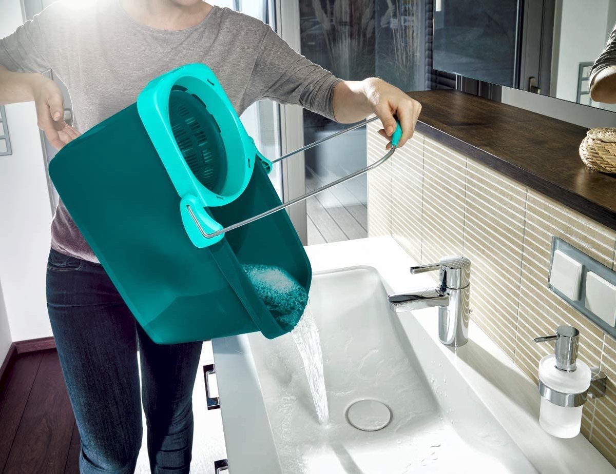 3 Testine Di Ricambio In Microfibra Per Mocio Leifheit Clean Twist – Assorbenti, Lavabili, Compatibili Con Twist Mop Ergo E Combi Mop (Blu E Bianco)