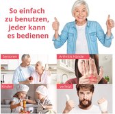 Kitchen Mama Elektrische Blikopener - Blikopener met start & stop functie, gladde randen, ergonomisch, gemakkelijk vast te houden, ideaal voor mensen met artritis, compact snoerloo