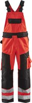 Blaklader Bretelbroek High Vis 2660-1811 - High Vis Rood/Zwart - D108