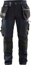 Blaklader Werkbroek met stretchpanelen en spijkerzakken 1599-1343 - Donker marineblauw/Zwart - D84