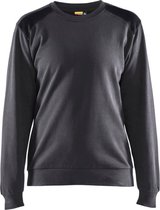 Blaklader Sweatshirt bi-colour Dames 3408-1158 - Medium Grijs/Zwart - XXL