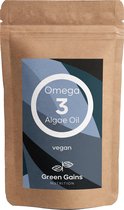 Omega 3 - Green Gains Nutrition - Algenolie - Plantaardig - 90 Softgels (3 maanden)