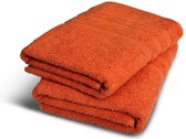 HOME LINGE PASSION Set van twee douchelakens - Vintage Orange