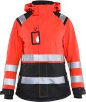 Blaklader Dames Shell jack High Vis 4904-1987 - High Vis Rood/Zwart - M