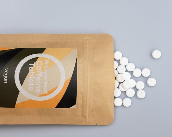 Cafeïne Pillen - Green Gains Nutrition - 90 Tabletten - 200mg - Pre-workout - Composteerbare verpakking