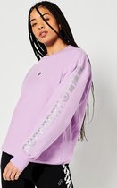 Superdry Dames Trui Oversized Code Logo Linear sweatshirt met ronde hals