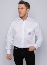 Wit modieus hemd RSC Anderlecht maat L (Italian Design)