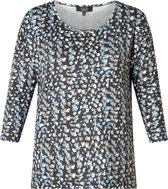 ES&SY Nanja Jersey Shirt - Mid Blue Multi colou - maat 36