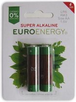Euroenergy Batteries Super Alkaline Aa Lr6/am3 2 Units