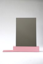 Mirror One (M1) - Roze (Ral3015) wandspiegel - Medium - Plateau links