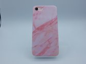 Marmeren geschikt voor Apple iPhone 6 / 6s hoesje - roze