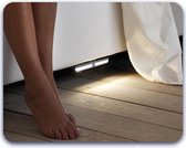 Eleganca Bed Led Verlichting met Bewegingssensor 2 Stuks – Uitstapverlichting – Warm Licht Bedlamp – Nachtlamp – Instelbare Brandduur – Kunststof Bedverlichting – Wandlamp – Motion