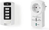 Stekker dimmer met mini RF afstandsbediening - 2 kanalen