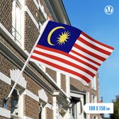 Vlag Maleisie 100x150cm - Glanspoly
