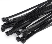 WiseGoods Premium Tyraps - Kabelbinders - DIY - Klussen - Gereedschap - Tools - Bouw - Bouwen - 4x300mm - Zwart - 100 Stuks