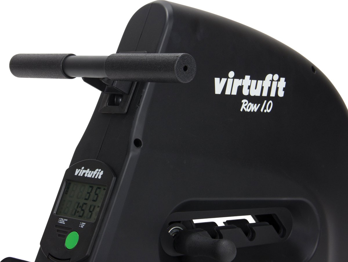 Afbeelding 3 van VirtuFit Row 1.0 - Roeitrainer magnetische weerstand inklapbaar - Met LCD-scherm - 4 Trainingsniveaus - Roeimachine met Elastische Weerstand - Roeiapparaat voor Thuis - Zwart