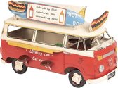 Modelauto Volkswagen Bus Licentie Camper 25*14*16 cm Rood Metaal Miniatuur VW Bus Miniatuur Auto