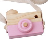 Maxium - Houten Camera Speelgoed - Roze - Houten Fototoestel - Speelgoed - Kinderenkamer - Decoratie - Baby Accessoire - 1 Stuk
