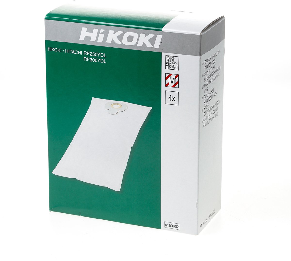 HiKOKI RP Serie - Synthetische Stofzuigerzakken - 4 stuks - Voor Industriële Stofzuigers