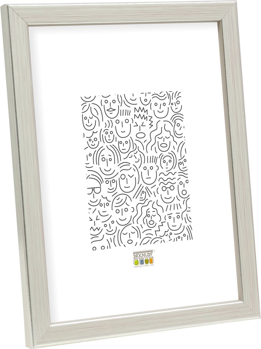 Deknudt Frames fotolijst S41JD1 - hout - zilverkleur: foto 6x9 cm
