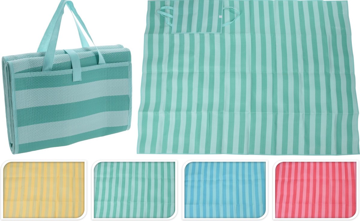 Strandmat PP 200x150 cm groen