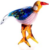 Glassculptuur Vogel Multicolor Muranostijl